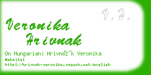 veronika hrivnak business card